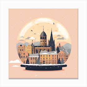 Cologne France 3 Snowglobe Canvas Print