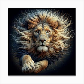 Charging Lion Canvas Print