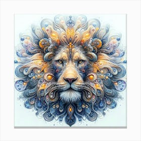 Creative Wild Animal Representation 4 Canvas Print