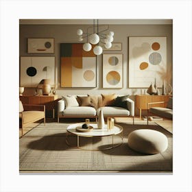 Modern Living Room 2 Canvas Print