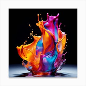 Splash Of Color 1 Canvas Print