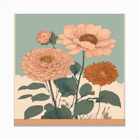 Chrysanthemums Canvas Print