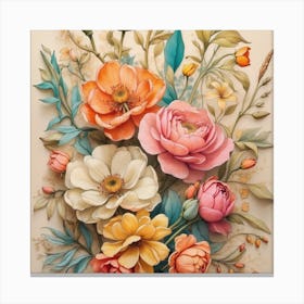 Flowers Painting Canvas Print
