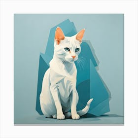 White Cat Canvas Print