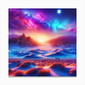 Desert Landscape 7 Canvas Print