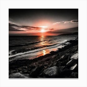 Sunset At The Beach 500 Canvas Print