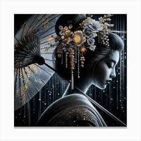 Japan Geisha Visual 90 Canvas Print