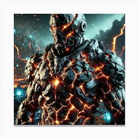 Volcanic Armor Canvas Print