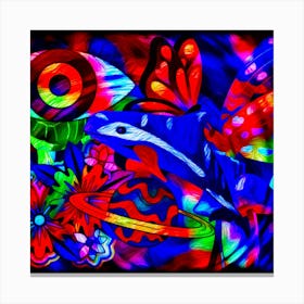 Psychedelic Fish Canvas Print