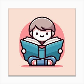 Books Design Collection Cartoon Reading Book Book Collection (22) Canvas Print