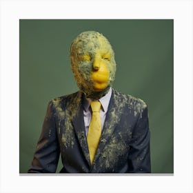 Man With A Moldy Lemon Face 2 Canvas Print