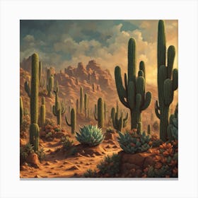 Desert Landscape 134 Canvas Print