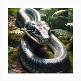 Snake In The Forest Canvas Print