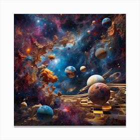 Cosmos Entangled Canvas Print