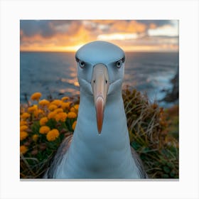 Portrait Of Albatross Canvas Print