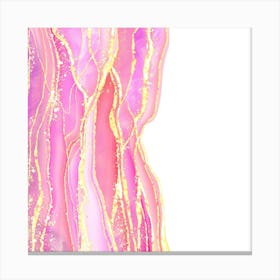 Sparkling Pink Agate Texture 02 1 Canvas Print