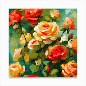 Bunch of Roses Canvas Print