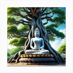 Buddha In The Treeggu Canvas Print