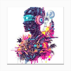 Futuristic Man Canvas Print