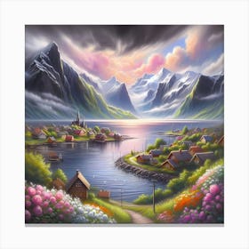 Fjords And Mountains Canvas Print