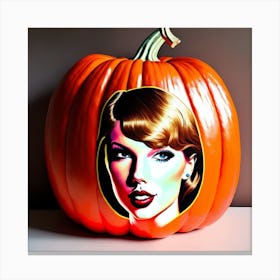 Taylor Swift Pumpkin 10 Canvas Print