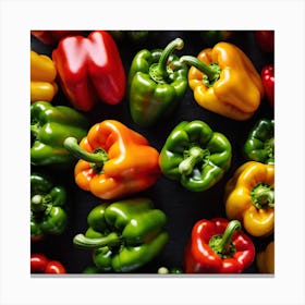 Colorful Peppers 28 Canvas Print