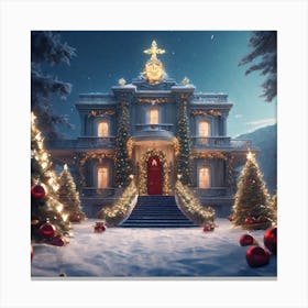 Christmas House 66 Canvas Print