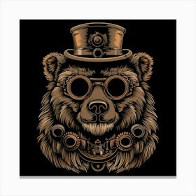 Steampunk Bear 33 Canvas Print