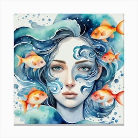 Mermaid Canvas Print