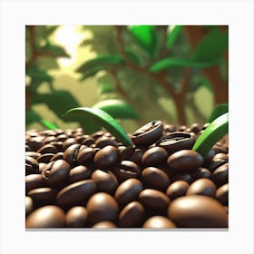 Coffee Beans 92 Canvas Print