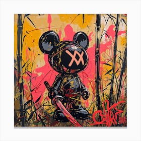 Mickey Mouse Samurai Canvas Print
