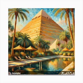 Egyptian Pyramids 12 Canvas Print