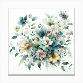 A bouquet of flowers Canvas Print