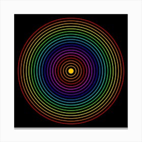 Rainbow Circles 1 Canvas Print