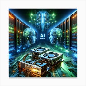 Ai In The Data Center Canvas Print