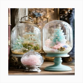 Snow Globes Canvas Print