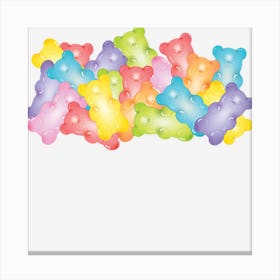 Gummy Bear My Spirit Animal Gummy Bear Funny Gift Canvas Print