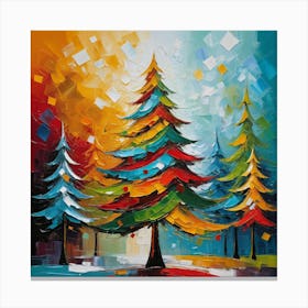 Christmas Trees 1 Canvas Print