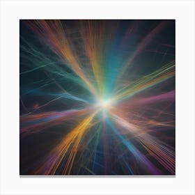 Abstract Light Burst 2 Canvas Print