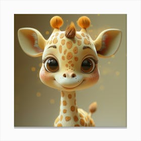 Cute Giraffe 4 Canvas Print