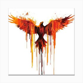 Phoenix.Generated AI. Wall Art Print Canvas Print