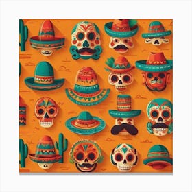 Mexican Masks 2 Canvas Print