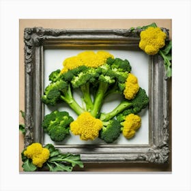 Framed Broccoli 2 Canvas Print