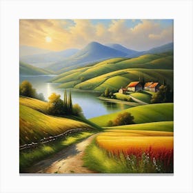 Landscape Painting 156 Canvas Print