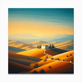 Tuscan Countryside 1 Canvas Print