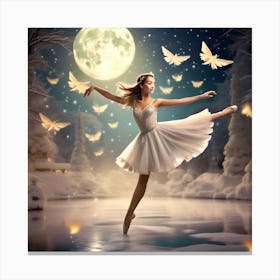 Ballerina In Bliss Canvas Print