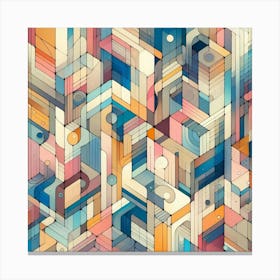 Abstract Geometric Pattern 56 Canvas Print