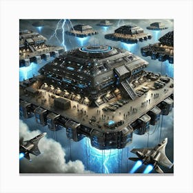 Skyblades Barracks And Armories Canvas Print