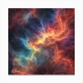 153536 Glowing Nebula Of Vibrant Gas And Dust, Celestial, Xl 1024 V1 0 Canvas Print