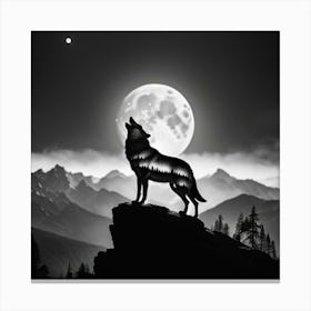 Howling Wolf Canvas Print